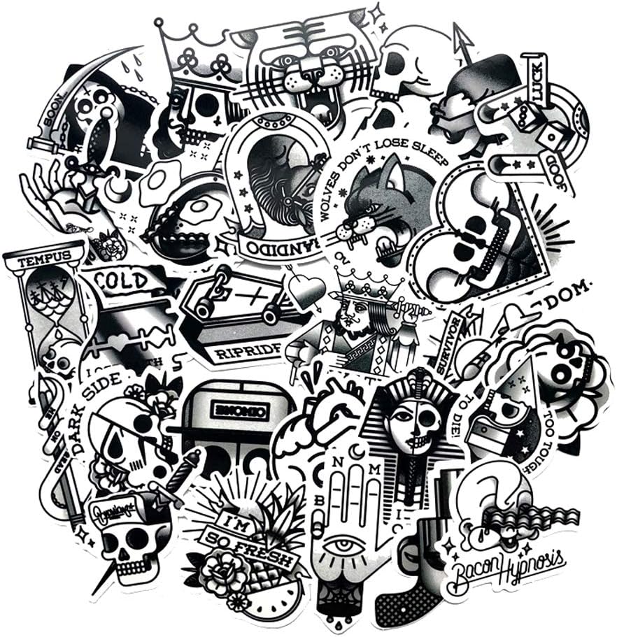 29 Skull Goth Cool Vinyl Stickers Decoration Stickers Window Signs