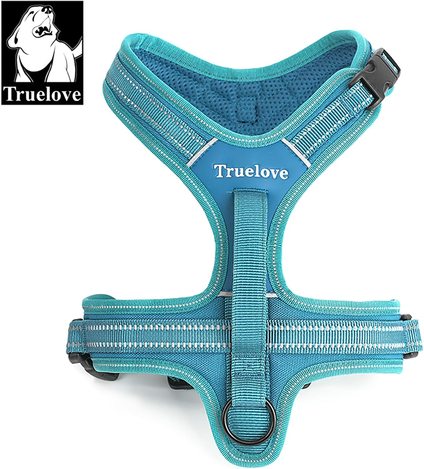 Truelove Dog Harness With Handle Soft Padded Pet Harness Vest,Reflective Material,Adventure Training,Strong Oxford Outer Layer for larger dogs TLH5551 (Blue,S) 6 71bW7lBC6rL. AC SL1500