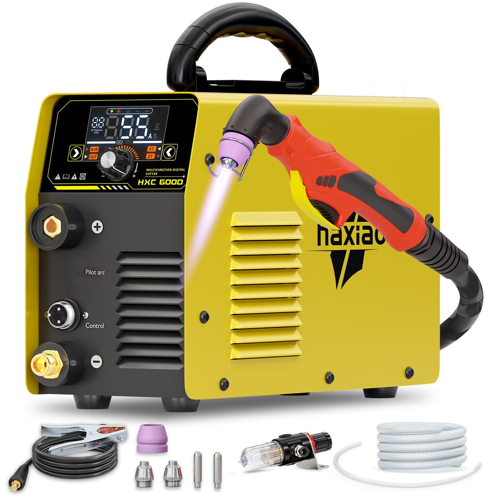 Cortador de plasma neumático haxiaoer para cortar hierro fundido y aluminio en el taller