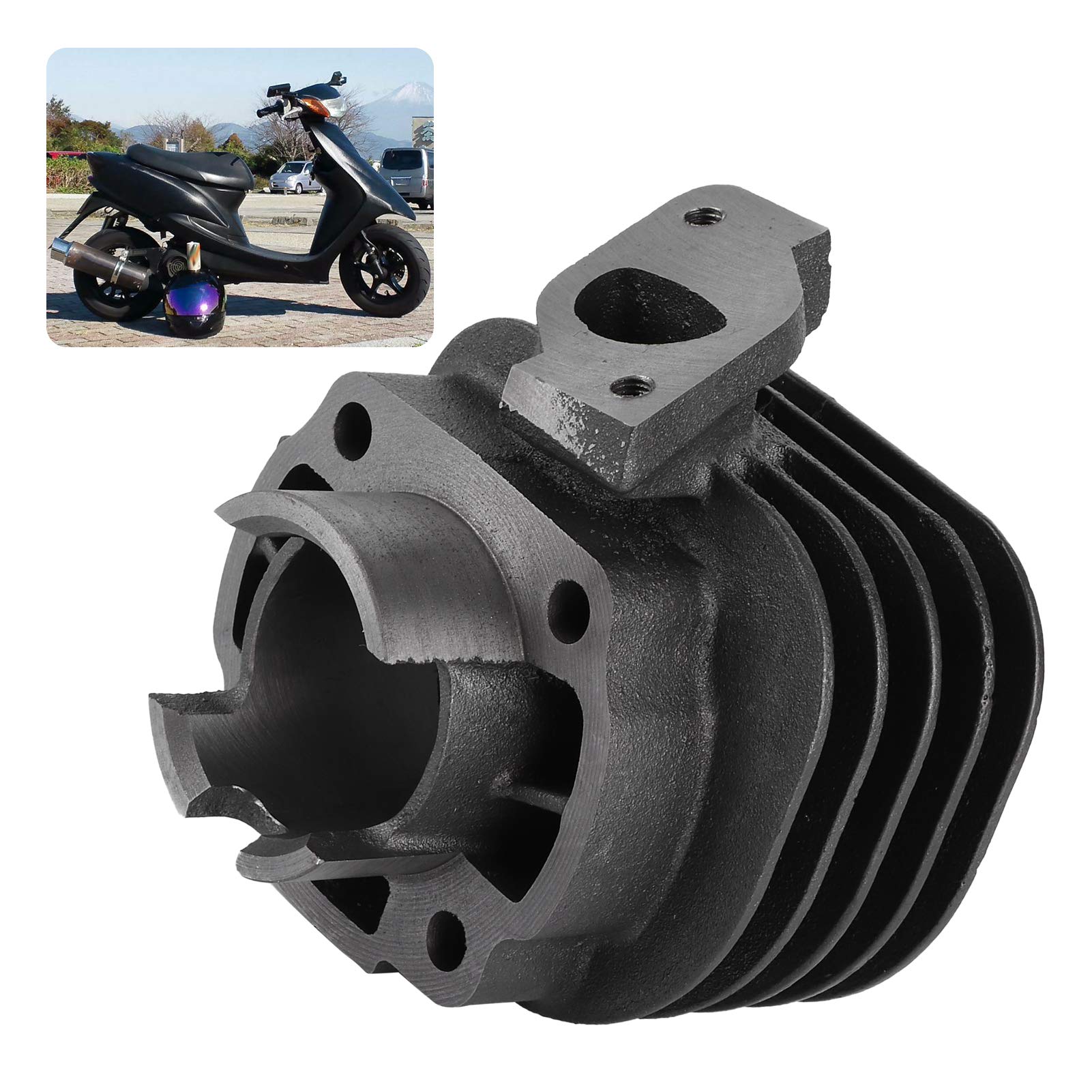Kit Cylindre 70mm avec Segments Piston, Moteur 2 Temps Haute Performance pour Scooter JOG, Pièces Moto Carburateur Durées de Vie Étendue