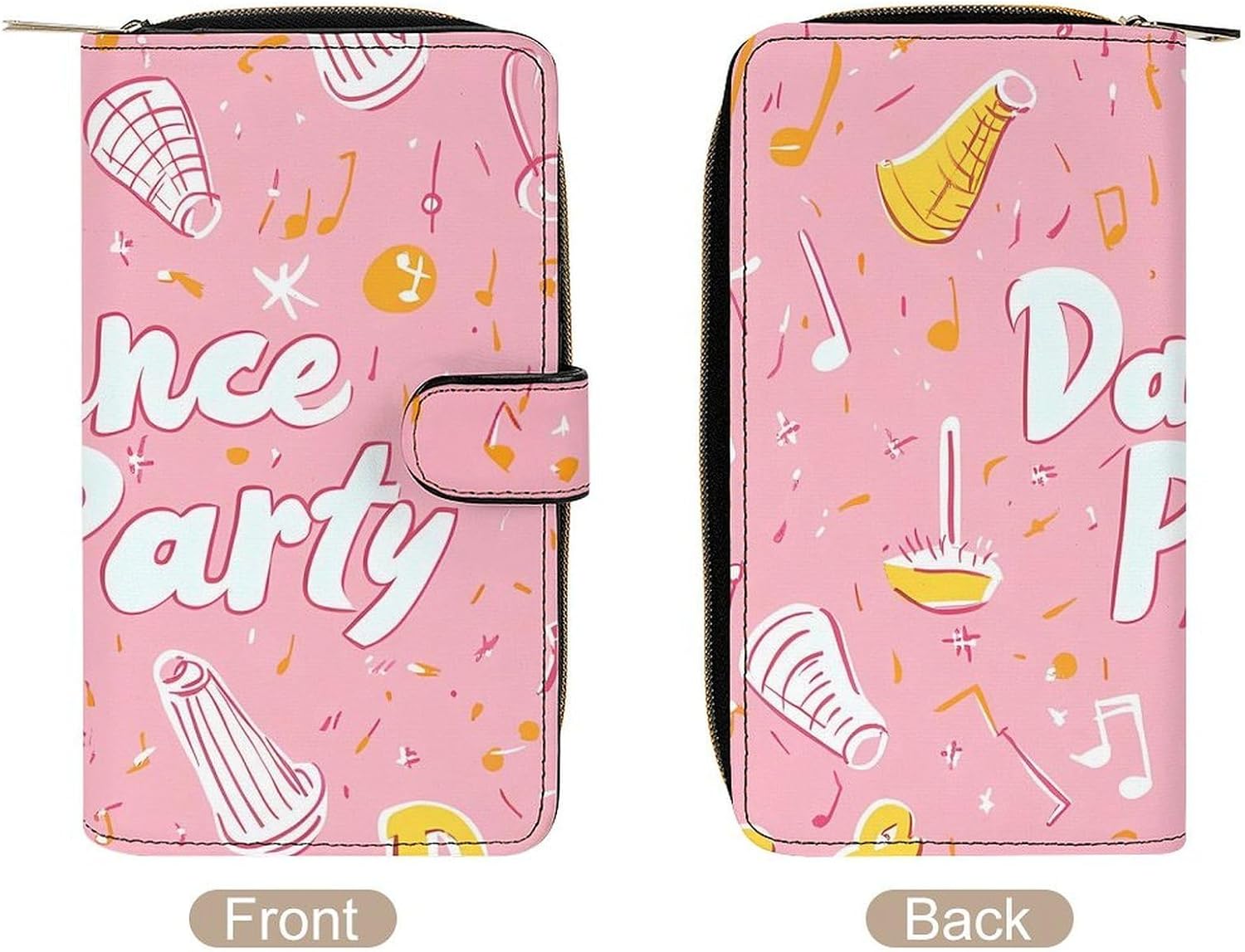 Dance Party Womens Wallet for Men Slim Purse Clutch Handbag with Card Holder