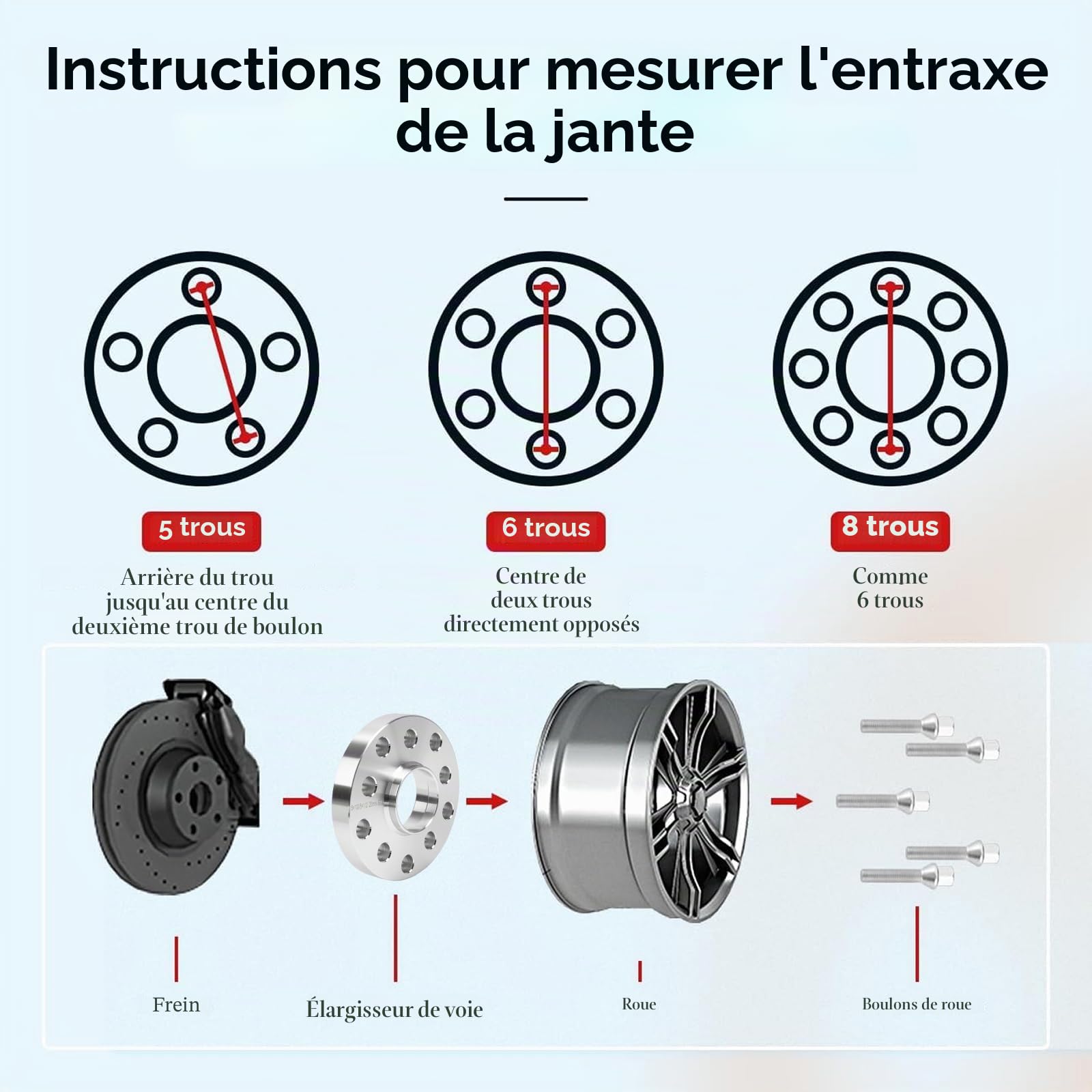 GEARMONSTER Lot de 4 élargisseurs de voie/entretoises de 15mm et 20mm LK: 100/5+112/5 NLB:57.1 avec 20 boulons de roue M14x1,5 40/45mm pour VW Golf