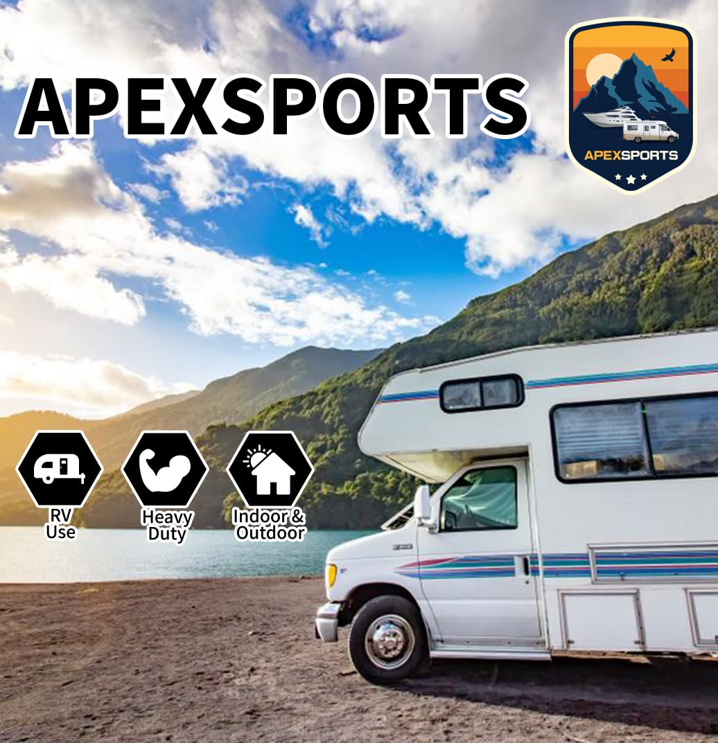 ApexSports 36’100% Copper Extension Cord: RV 30A TT-30P to L5-30R with Easy Handle, LED Power Indicator and Cord Organizer: R4SEXL-009S1