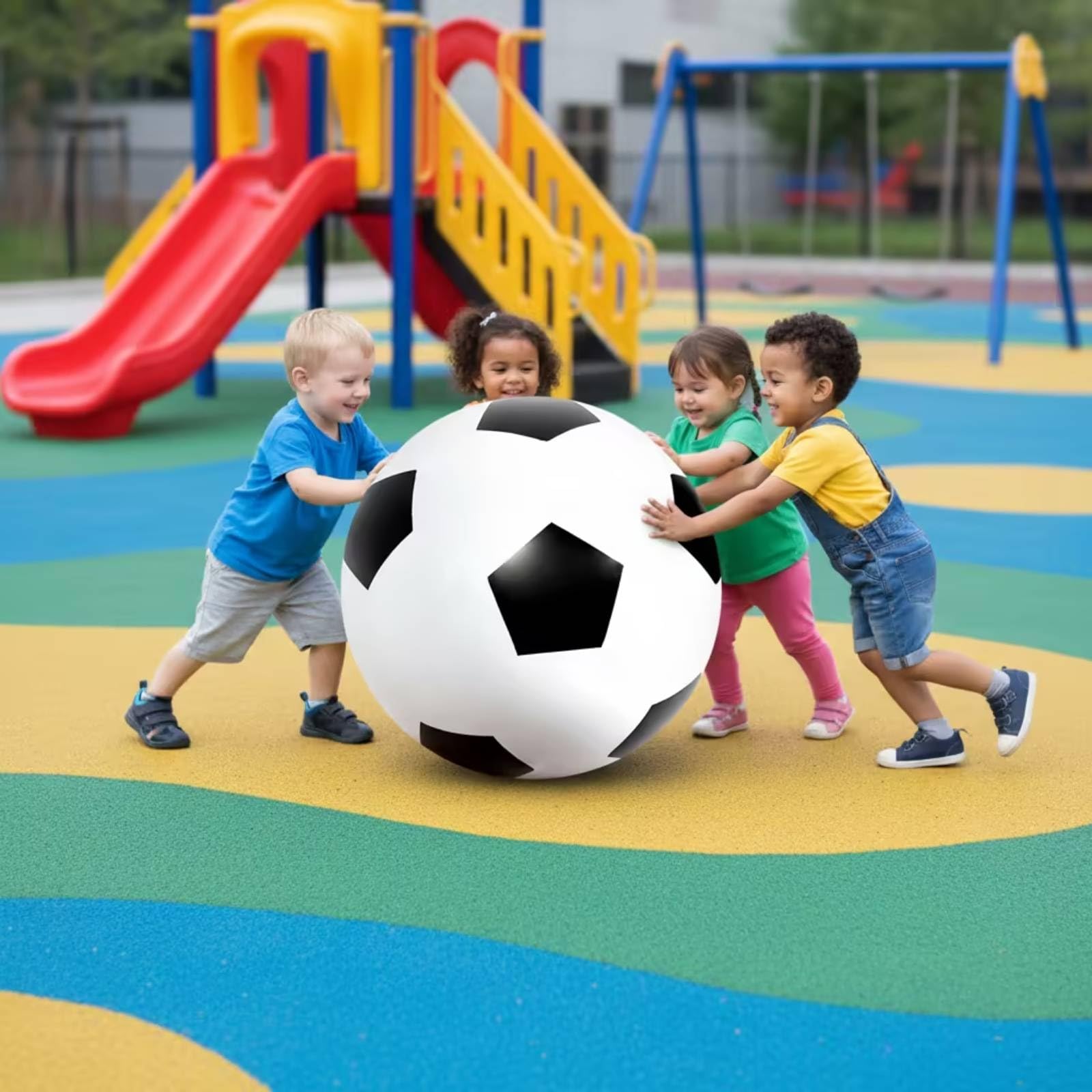Inflable Juguete Balón Hinchable Bola Recreativa Esfera Gigante PVC Grueso con Superficie Suave y Firme Adecuada para Juegos Familiares Actividades Playa Patio Trasero