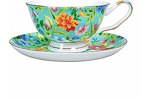 Bone China Tea Cup and Saucer Set: Enhance Your Tea-Time Indulgence