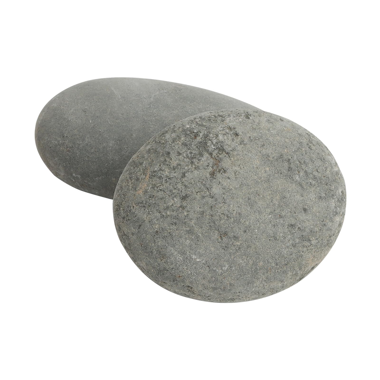 Lot de 20 grands galets de peinture de 7 à 10 cm - Gris, pierres lisses pour peinture, loisirs créatifs