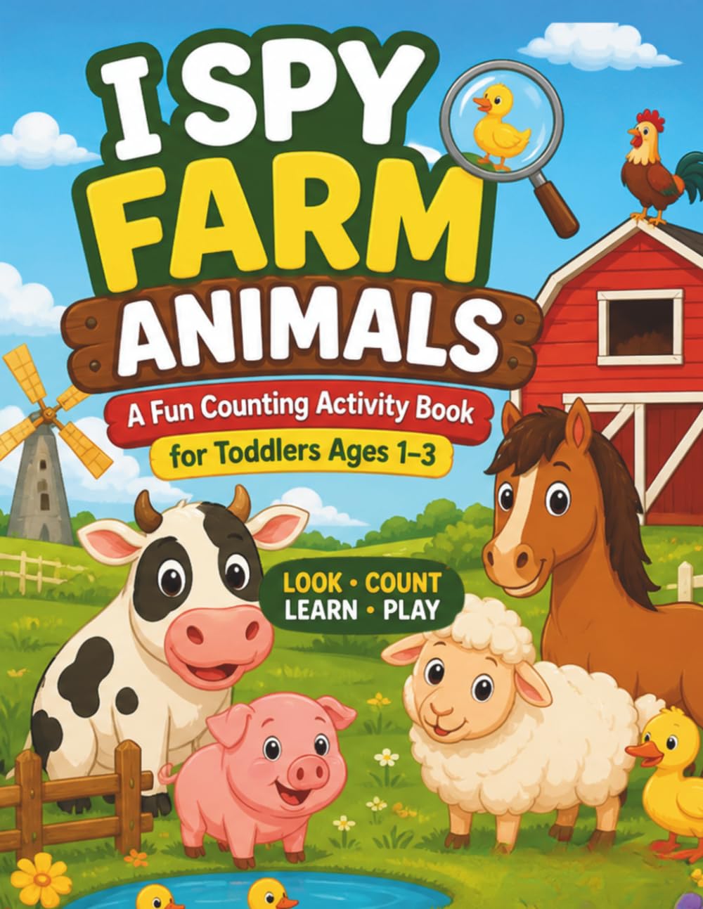 I Spy Farm Animals for Toddlers Ages 1–3 (My First I Spy Adventures Ages 1–3)