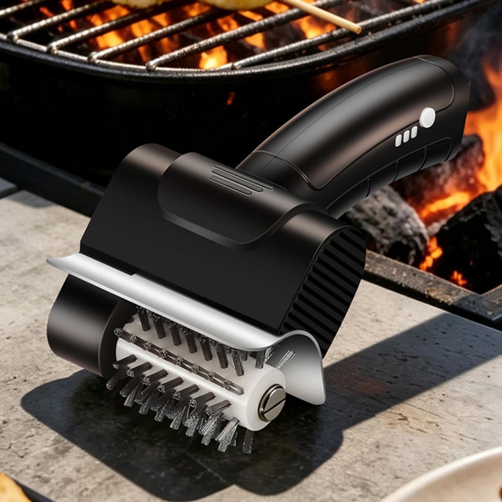 Spazzola per Griglia BBQ Spazzola Ricaricabile Portatile