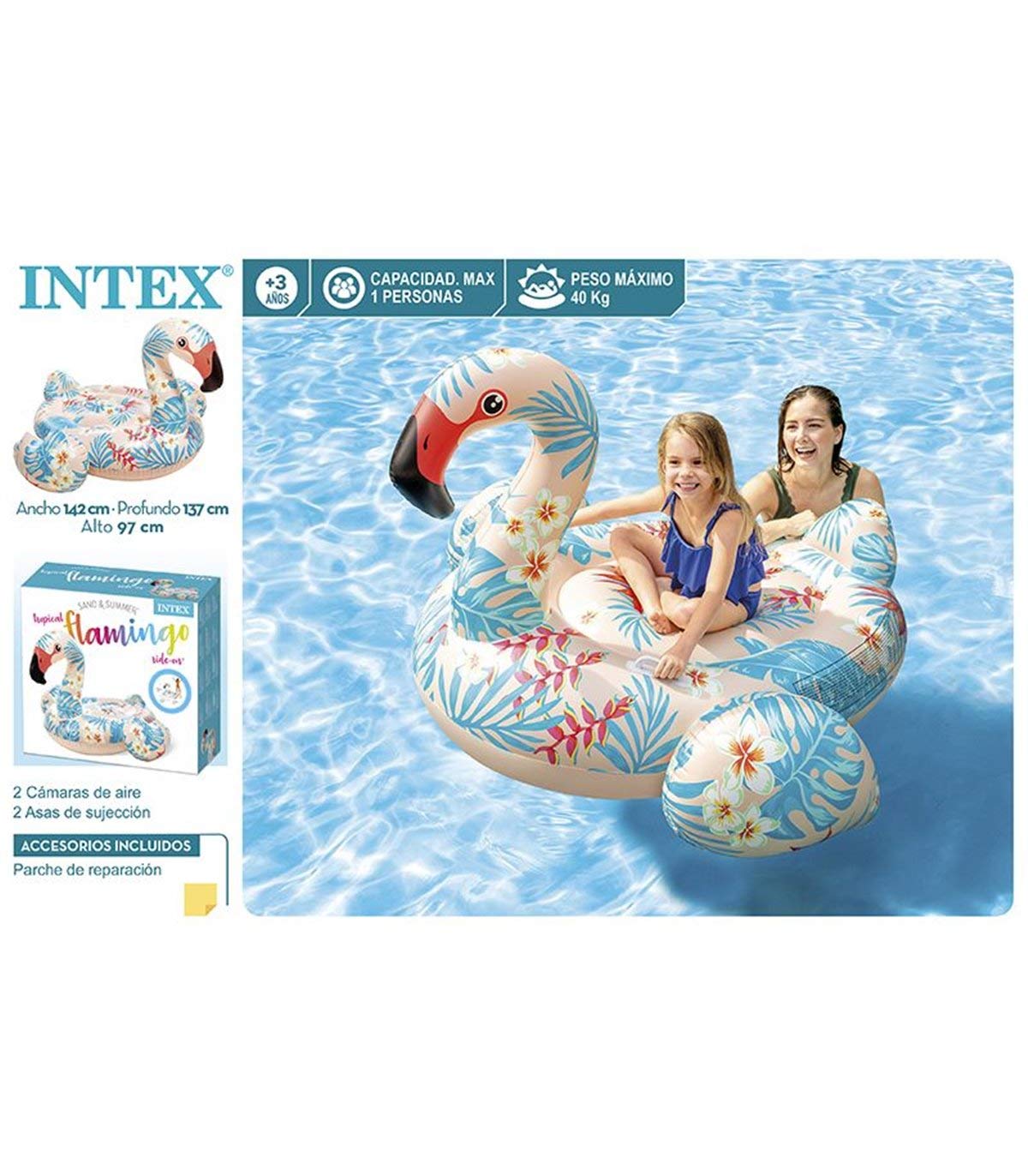 Intex Tropical Flamingo Ride-On Pool Toy