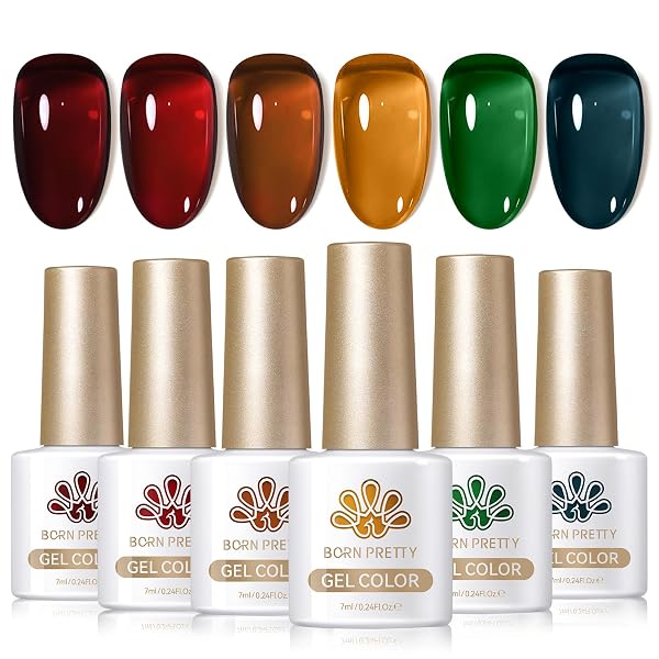 BORN PRETTY 7ML 6Colors Gel Nail Polish 20251222A