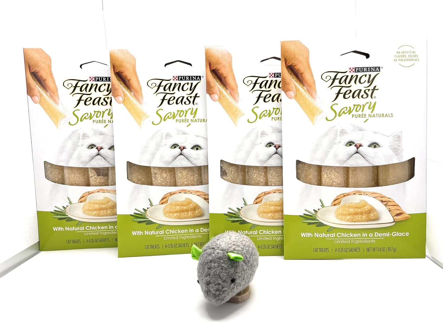 Fancy Feast Savory Purée Naturals With Natural Chicken In A Demi-Glace Cat Treats