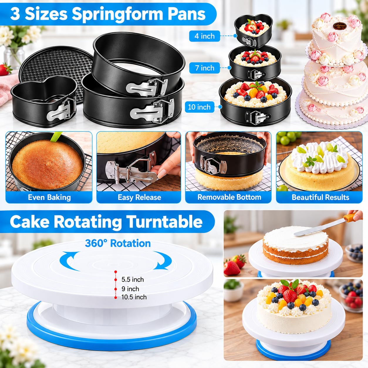 Amazon.com: Cake Decorating Supplies, 493 PCS Cake Decorating Kit