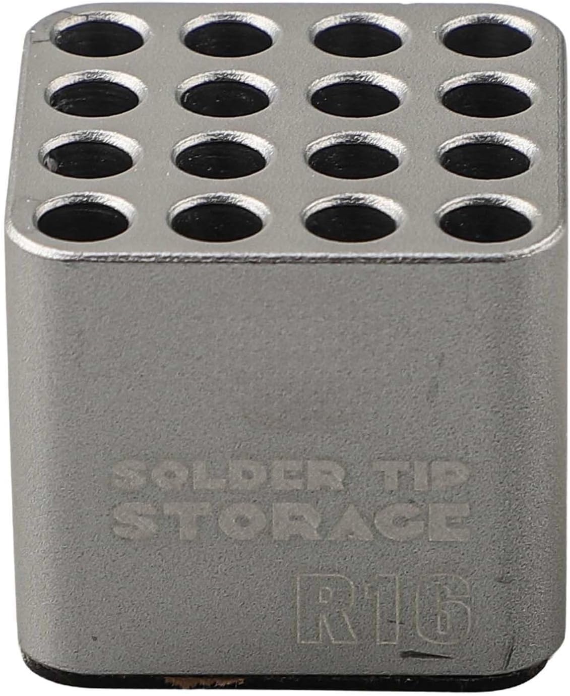 Compact Soldering Iron Tips Storage Box 16 Holes for Tips and Small Tools