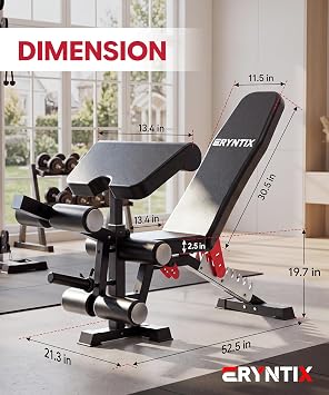 Adjustable Weight Bench,Foldable Pro Heavy-Duty Workout Bench
