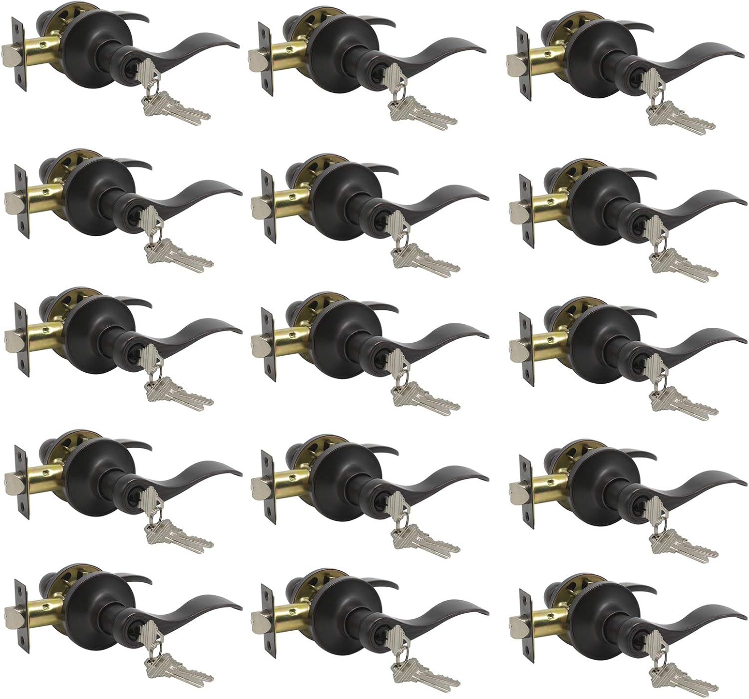 Gеt Dіѕсоunt 70% Prісе Entry Entrance Door Locks with Individual Keys in Oil Rubbed Bronze,for Exterior Interior Doors,15Pack Gеt Dіѕсоunt 70% Prісе Entry Entrance Door Locks with Individual Keys in Oil Rubbed Bronze,for Exterior Interior Doors,15Pack