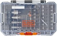 Vista 1 de BLACK+DECKER BLACK + DECKER - Juego de puntas de destornillador, 40 piezas (BDAST40SETFF)
