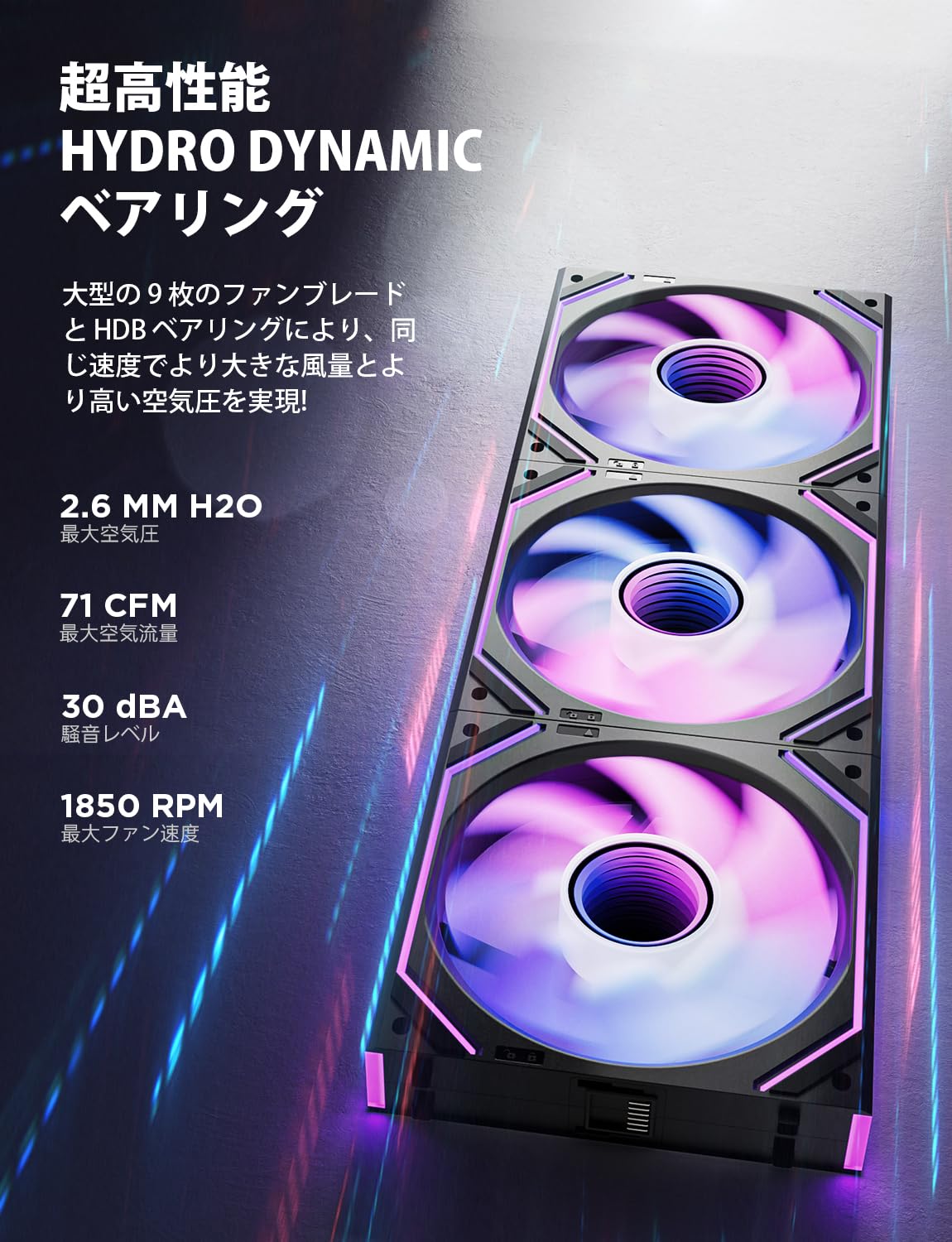 Amazon.co.jp: AsiaHorse DAWN Pro ARGB PC ファン 120MM 1本 正向