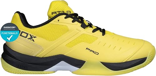 Nox AT10 Pro Padel Shoes for Men, Yellow Sun/Black