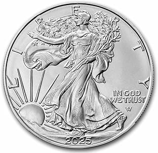 2025 - American Silver Eagle 1 oz Bullion Coin with Certificate of Authenticity $1 Seller Uncirculated