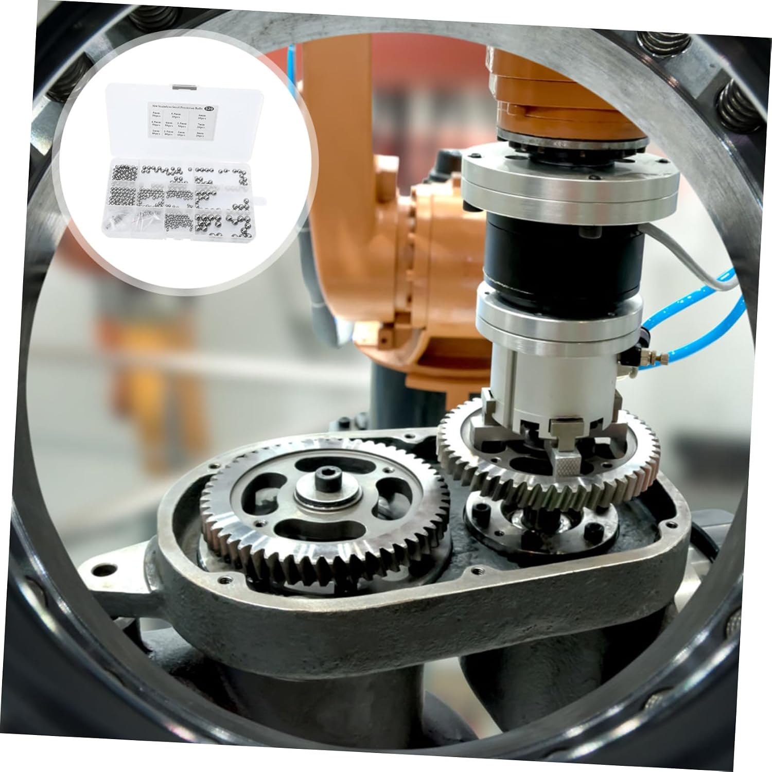 520Pcs Ball Bearings Smooth Round Steel Beads for Versatile Applications Automotive and Industrial Use Range
