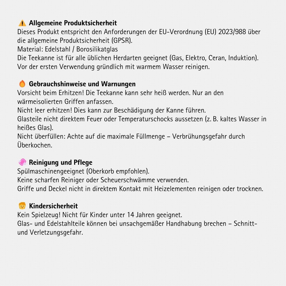 Caydanlik Teekanne Edelstahl 2-stöckig – Türkischer Teekocher induktionsgeeignet – mit Teegläsern oder nur Kanne Größe Kanne 1,5L, Farbe Glas-Set 12er