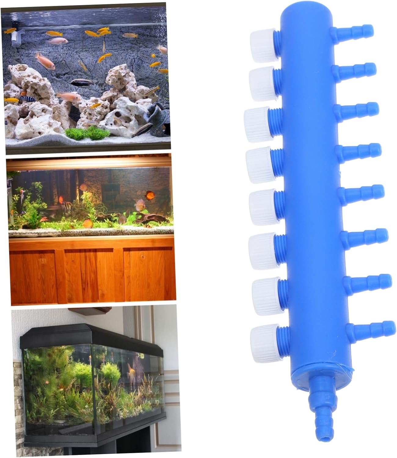 Manual Siphon Pump, 1pcs Aquarium Air Pump Splitter Adjustable Flow Control Oxygen Outlet Valve Air Splitter Flow Control Valve Valve Distributor Splitter