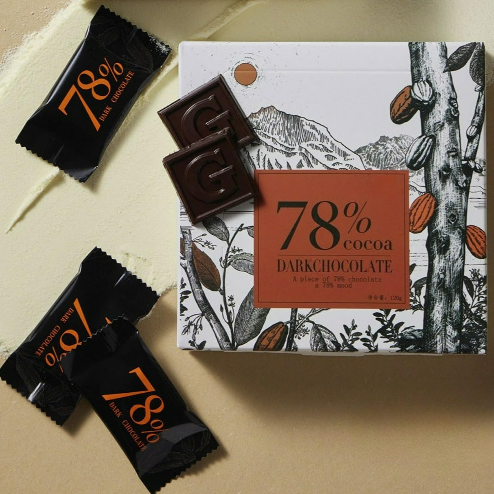 Amazon | チョコレート ギフト セット 78%カカオ 120g*2 高級チョコ
