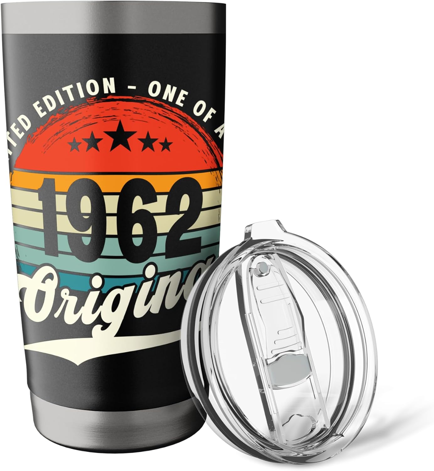 Classic 1962 Original Vintage Birthday Est Limited Edition Stainless Steel Insulated Tumbler image 5