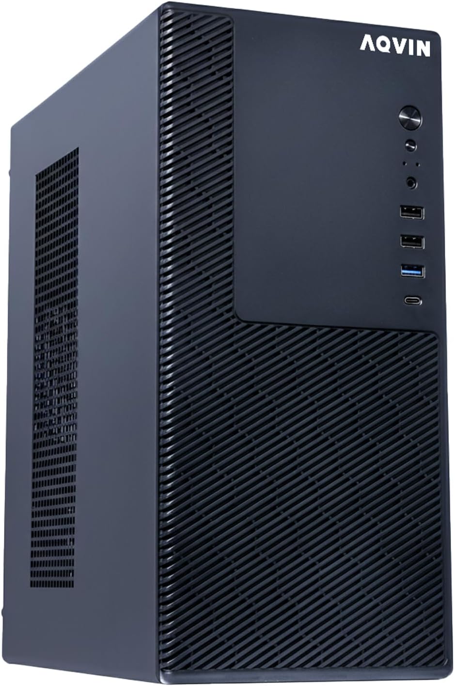 AQVIN MTX60 Computer Tower PC - Intel Core i5 Up to 4.4 GHz, 32GB DDR4 RAM, 512GB NVMe SSD, Keyboard & Mouse, AX900 Wi-Fi, Bluetooth - Windows 11 Pro