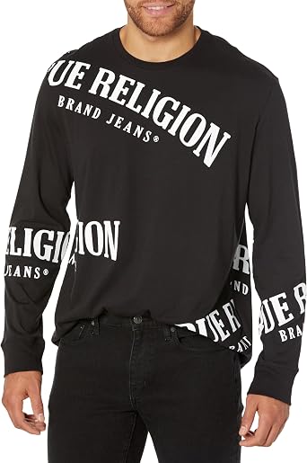 True Religion Mens Relaxed Ls Tossed Tee