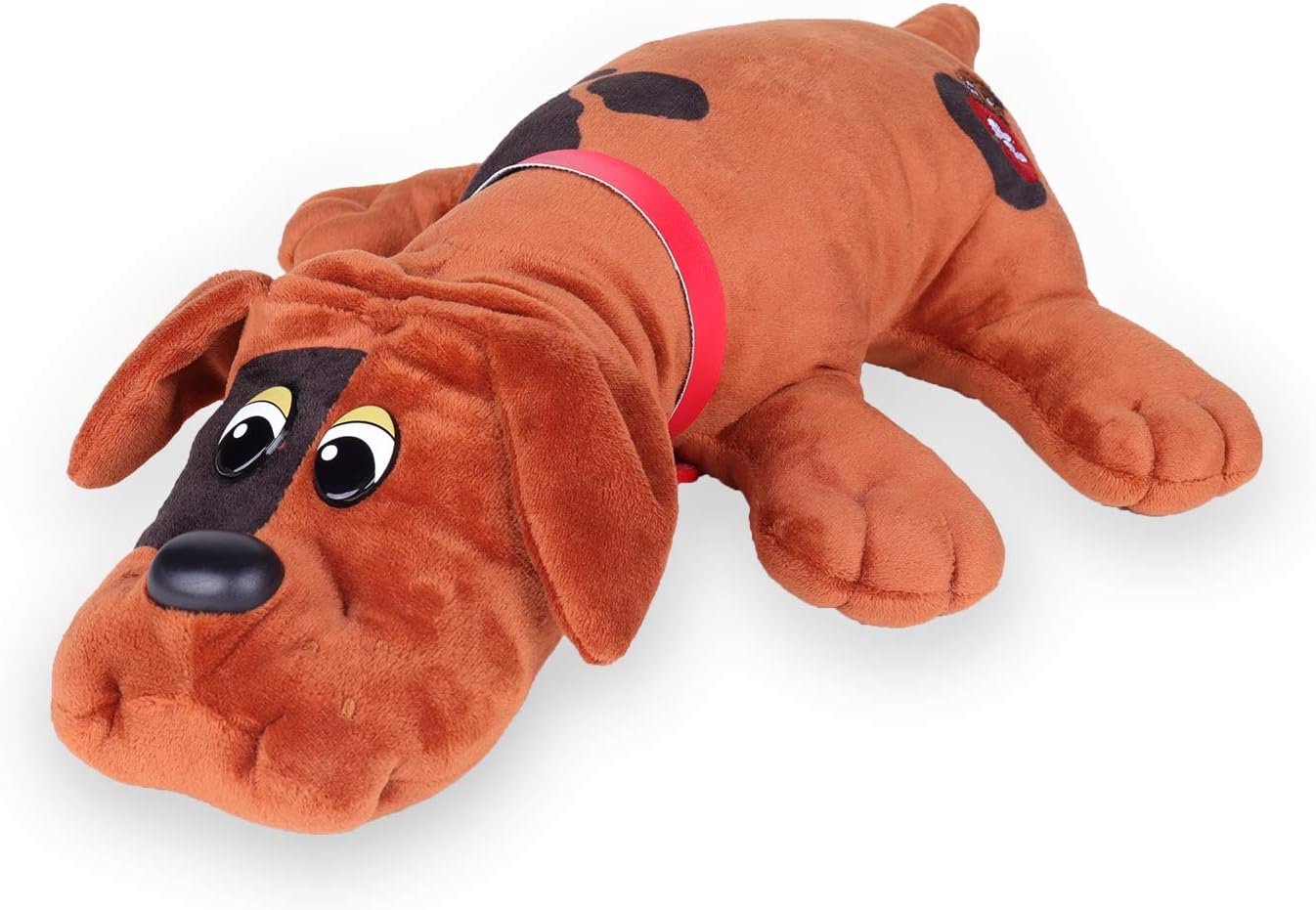 POUND PUPPIES Basic Fun Classic Stuffed Animal Plush Toy - Great Gift for Girls & Boys - 17" - Red with Black Spots