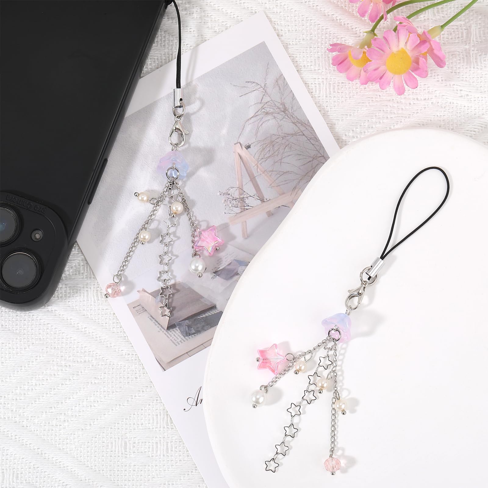 BEEFLYING Breloque Téléphone Méduse Y2K Violet - Accessoire Kawaii Mignon Pour Portable Et Sac