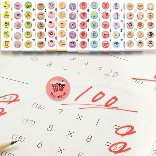 Miniatura 4 de Calcomanías para rascar y oler, 24 hojas, 12 aromas diferentes, calcomanías de recompensa para niños, calcomanías malolientes, calcomanías