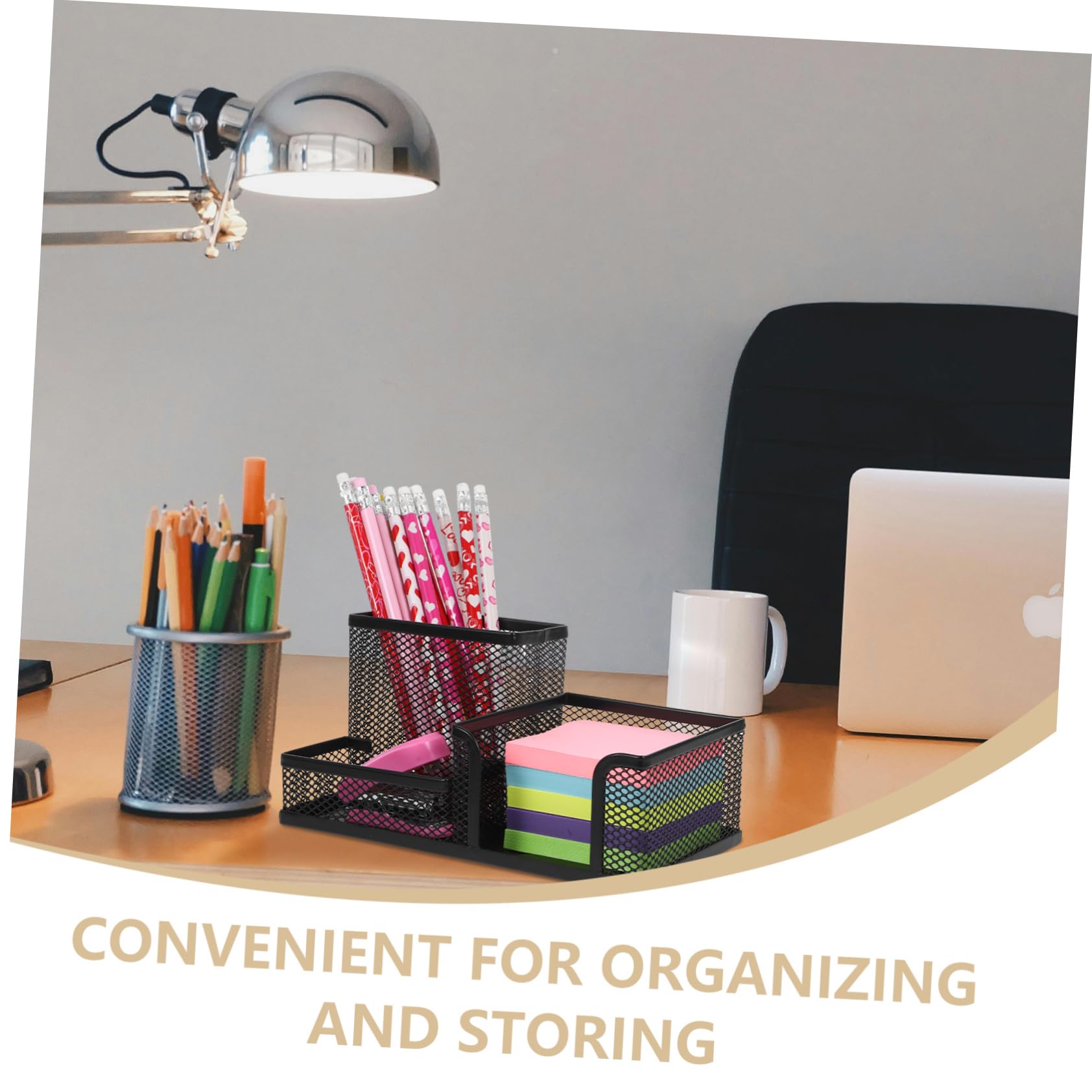Kit Di Accessori Per Scrivania Da Ufficio Portapenne Con Design A Rete Organizer Per Penne Da Scrivania Portapenne in Ferro Materiale Scolastico