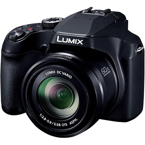 Panasonic LUMIX FZ80D/FZ85D Compact Camera with 20-1200mm Zoom Lens, Point and Shoot Digital Camera with 4K Video/Photo Recording and Power Optical Image Stabilizer (Black)