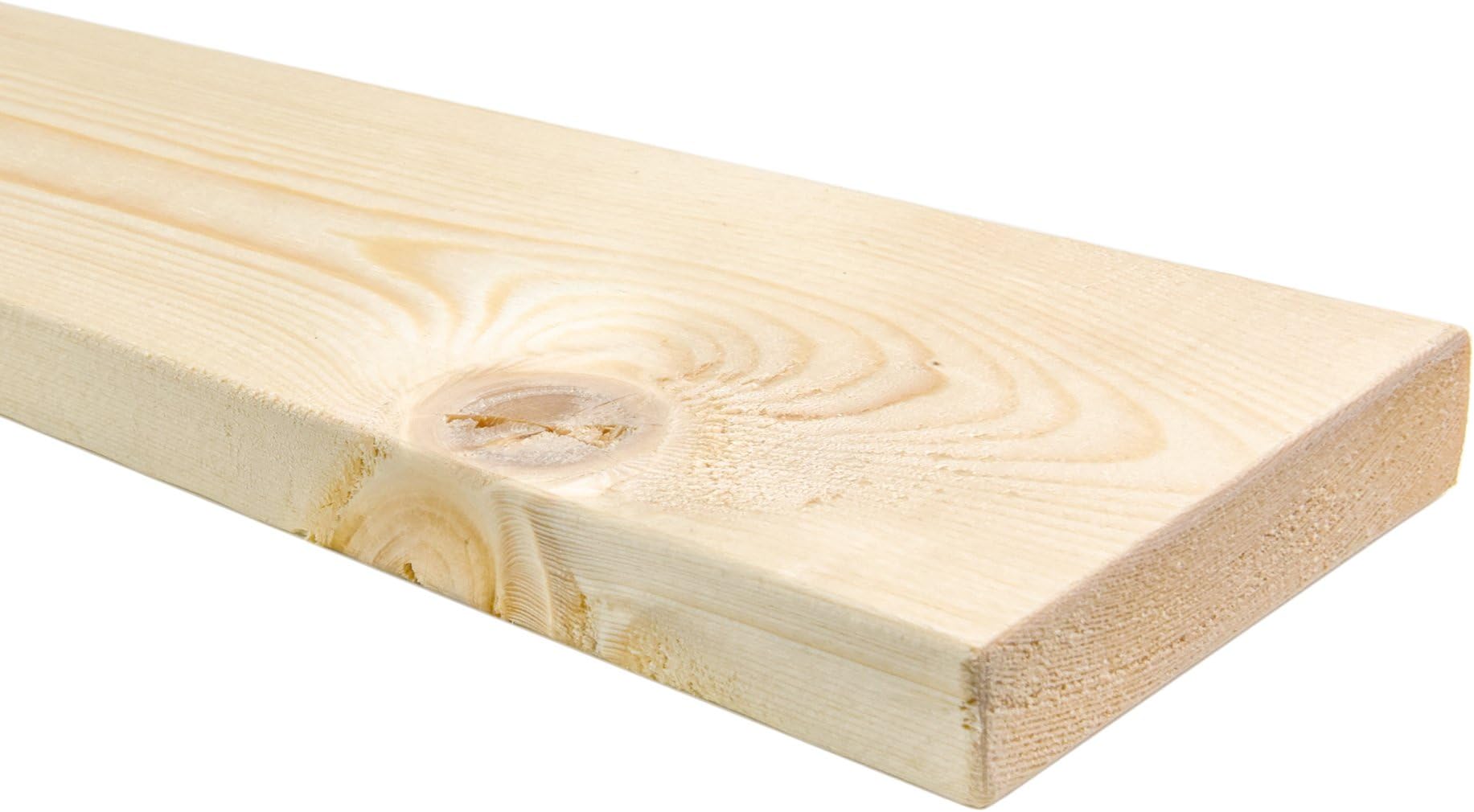 Super King Individial Wooden Replacement Solid Pine Flat Bed Slats 6ft - 1825mm - 8 Slats