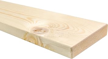 Super King Individial Wooden Replacement Solid Pine Flat Bed Slats 6ft - 1825mm - 4 Slats