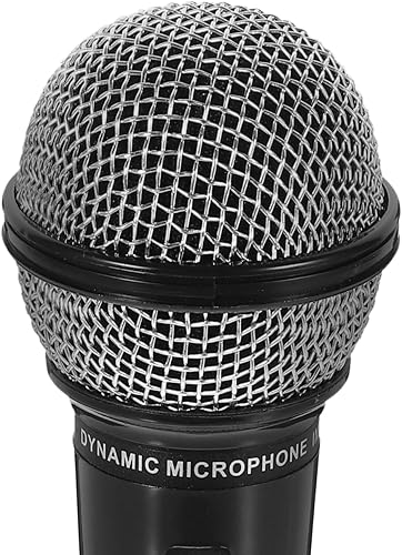 Miniatura 9 de Micrófono falso de juguete de simulación de micrófono, micrófono de plástico para niños pequeños, juguetes para niñas adolescentes (negro)