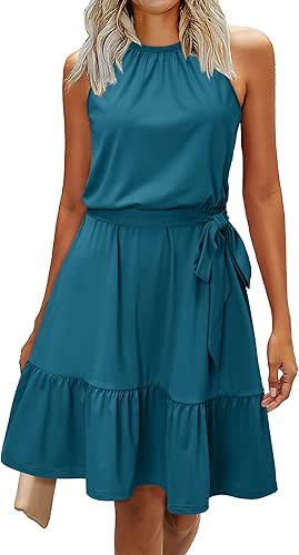 Newshows Womens 2026 Summer Dress Halter Wedding Guest Casual Beach