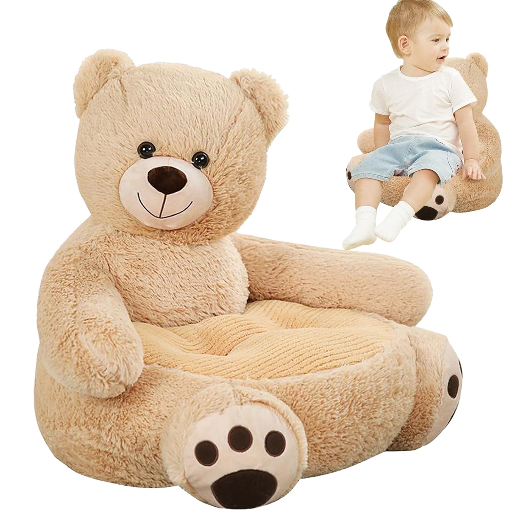 Canapé de jeu pour bébé : le cadeau idéal en peluche d'ours mignon