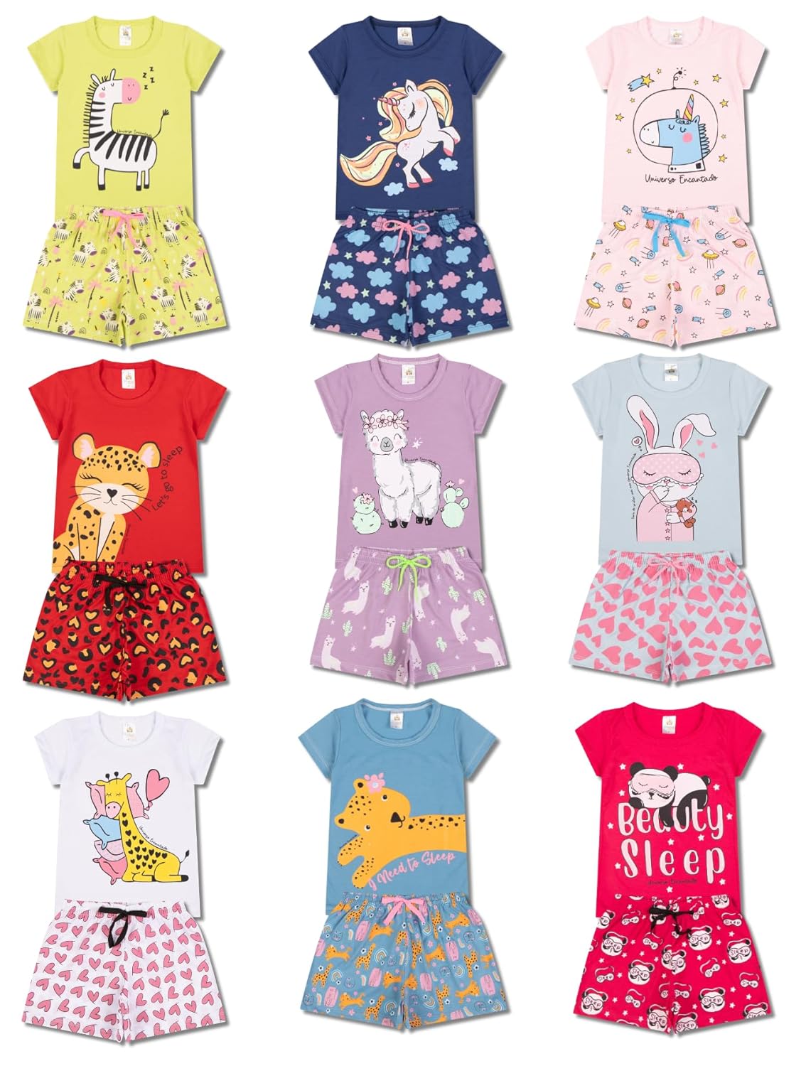 Kit Sortido 8 Peças Pijama Curto Infantil Menina – 4 Pijama Infantil Feminino Algodão em promoção! Veja a oferta e mais achadinhos de Pijamas & Fantasias Infantis 9 Hoje é o melhor dia para comprar Kit Sortido 8 Peças Pijama Curto Infantil Menina – 4 Pijama Infantil Feminino Algodão com aquele preço maroto! Promoção! Aproveite a oferta! 9