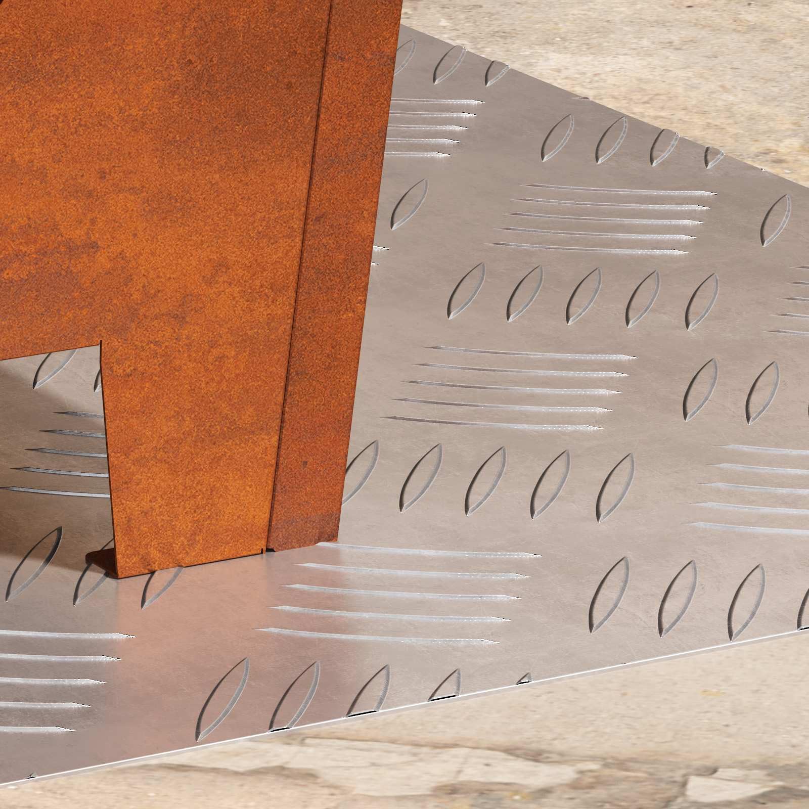Aluminiowe rudy schodowe 2 sztuki 50 x 40 cm srebrne