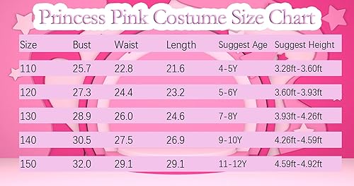 Miniatura 4 de Vestido de disfraz rosa para niñas, vestidos de cosplay de películas calientes, trajes para niños, disfraz de fiesta de Halloween