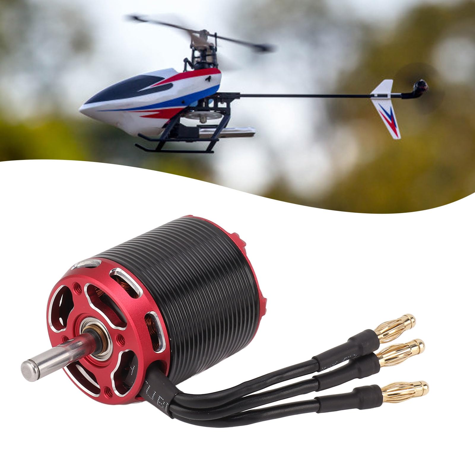 Motor sin Escobillas C3548, Versión V2 Motor Eléctrico RC Alto Momento de Torsión 14 Etapas 12 Ranuras Baja Fricción para RC Drone (790KV)