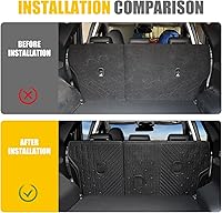 Vista 2 de Alfombrilla de respaldo para Hyundai Tucson 2022-2025 para todo tipo de clima, protector de asiento trasero de elastómero termoplástico, forro