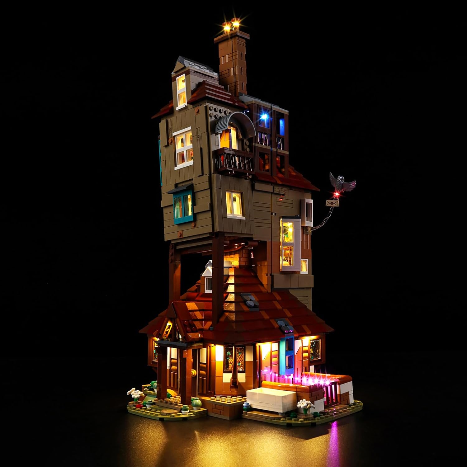 Kyglaring LED Light Kit Compatible with Lego The Burrow – Collectors Edition 76437 Building Set, Lights Only (Model Not Included), Classic Version