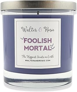 Walter & Rosie Candle Co. - Foolish Mortal 11oz Scented Candle Inspired by Disney Scents - Smell Like Disney Resorts - The Happiest Scents on Earth - Soy Blend - Up to 40 Hrs