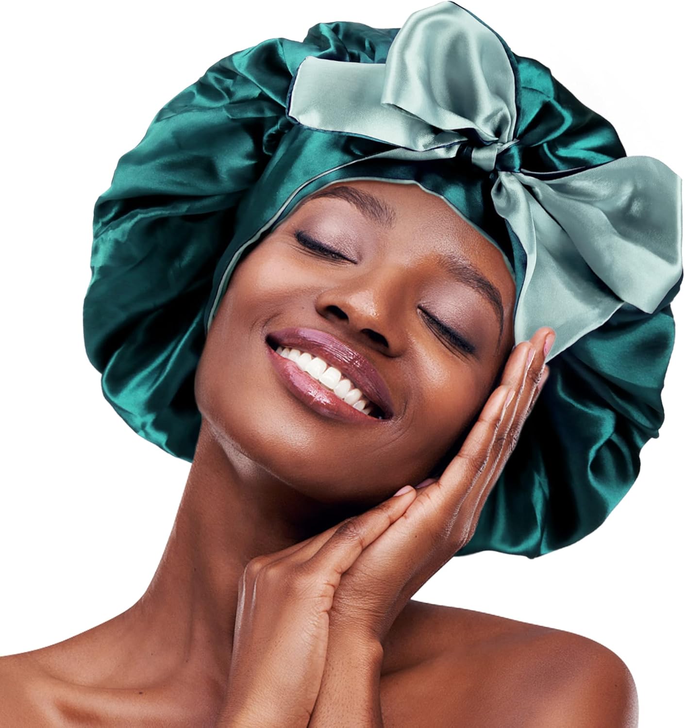 WEIPAO Silk Satin Silk Hair Wrap for Sleeping Satin for