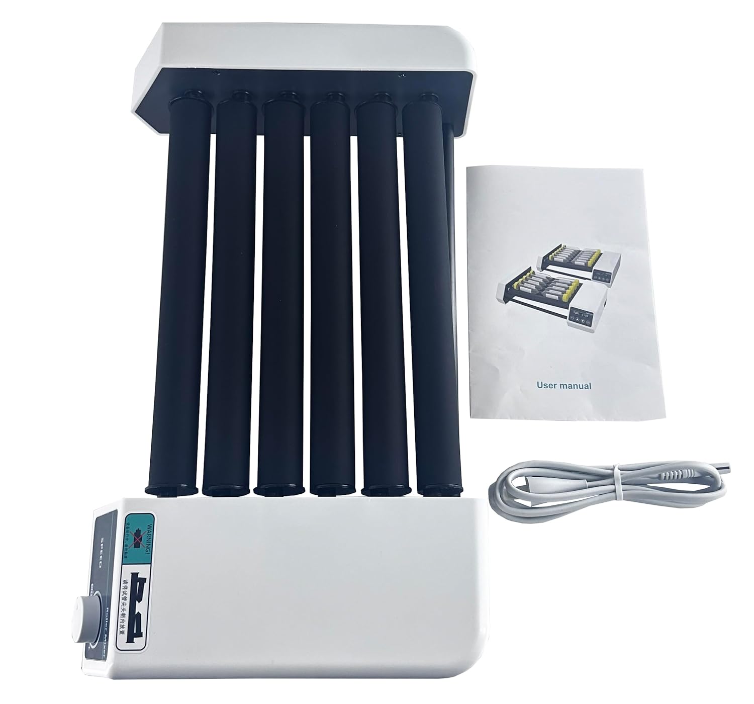 Roller Mixer Roller Shaker Lab Roller Mixer with Rotating Shaking Speed 20 to 80rpm Specs φ6 to 34mm Brush Motor Roller Length 28CM