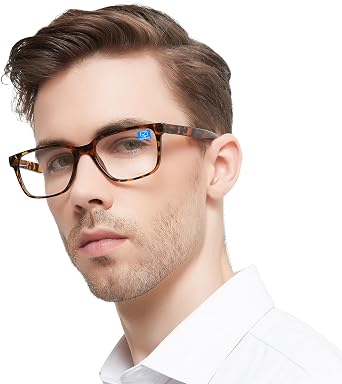 OCCI CHIARI Blue Light Blocking Reading Glasses for Men Computer Readers